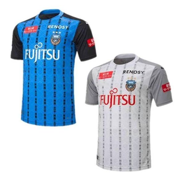 

2020 kawasaki frontale футбол джерси j1 league # 11 yu главная синий футбол равномерное mens # 14 кенго away white футбол рубашка, Black;yellow