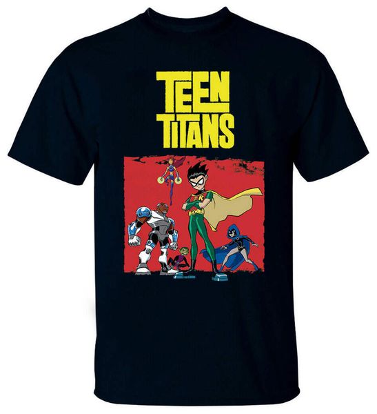 

cartoon teen titans v1 tv series superhero robin raven t shirt s 5xl, Gray;blue
