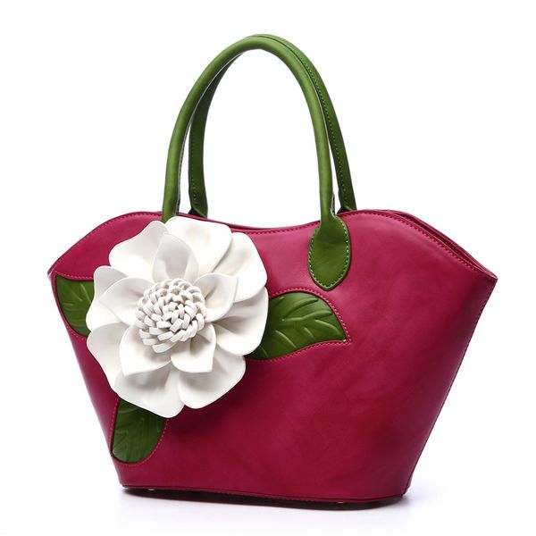

johnature chinese style womens big bags 2020 new elegant flower handbag leather shoulder bags female casual tote
