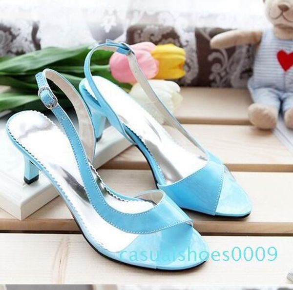 

wholesale women sandals big size summer ladies sandals transparent neon low heels designer shoes woman casual shoes cc9, Black