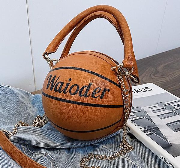

дизайнер сумки одно плечо внешняя женская сумка 2020 новая мода crossbody сумки баскетбола форма мешка перевозка груза падения
