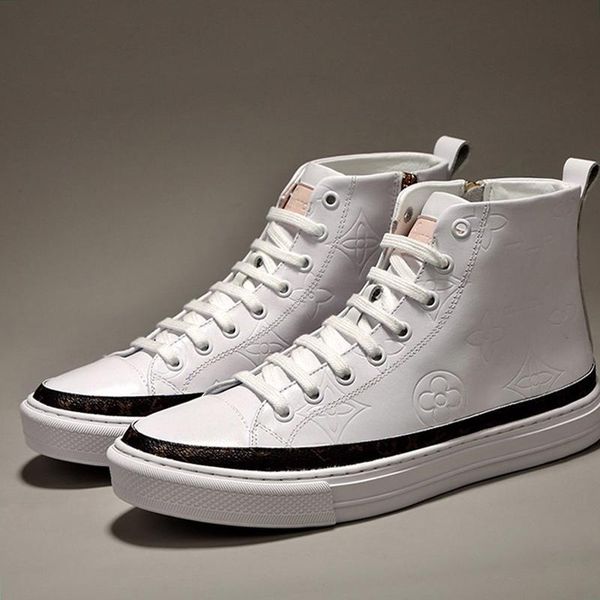 

stellar sneaker boot mens shoes autumn and winter casual footwears luxury lace -up classic men boots herren luxus marken schuhe, Black