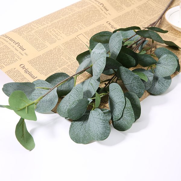 

home garden decoration artificial plants eucalyptus branches green plant wedding supply silk eucalyptus artificial fake plants