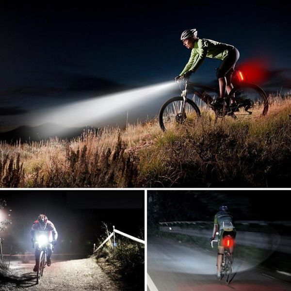 

bike lights bicycle light led cycling front lamp safety waterproof with taillight