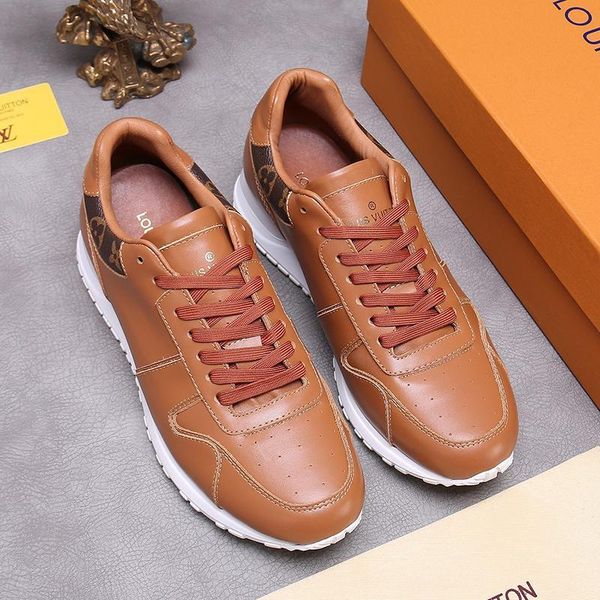 

2021 vintage men 's shoes breathable running shoes outdoor walking chunky sneakers low plus size lace -up men shoes run away sneak, Black