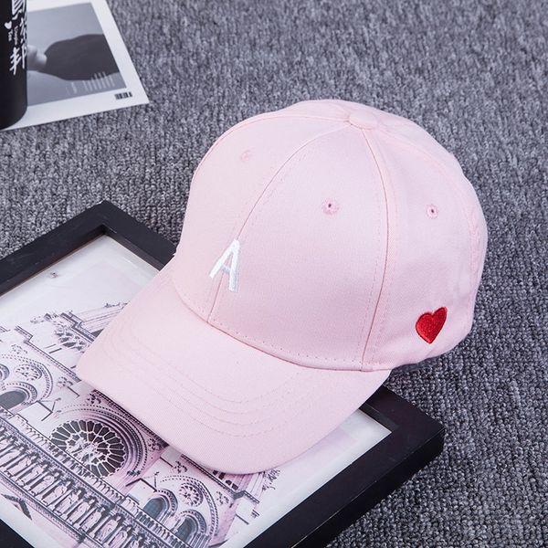 

hat men's and women's side embroidery love letter a baseball embroidered baseball cap korean style summer outdoor leisure curved c, Blue;gray