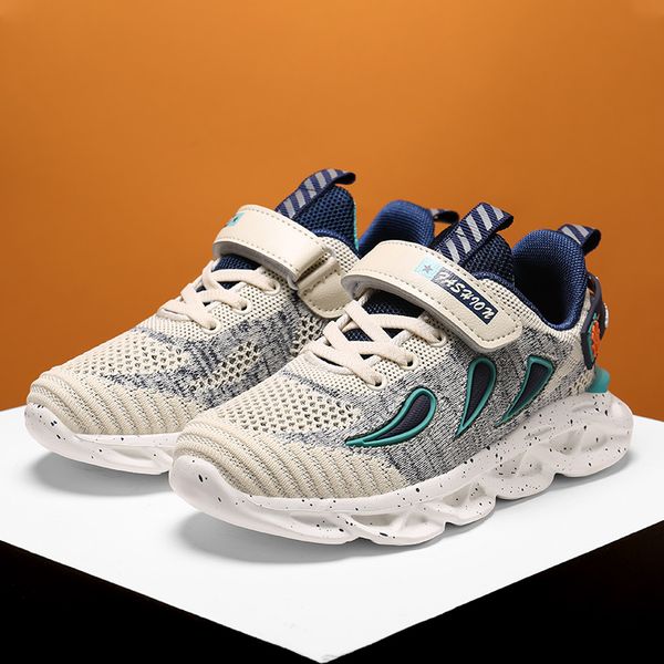 

children sports shoe boy casual shoes child breathable student tennis sneakers boys flats boy bottom non-slip running shoe kdis, Black