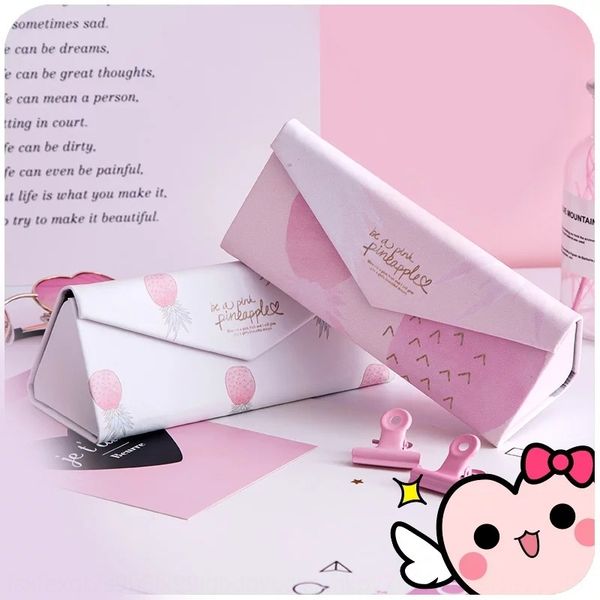 

case case storage student korean creative hipster fruit anti-pressure box myopia glasses student sun glasses storage box, Blue