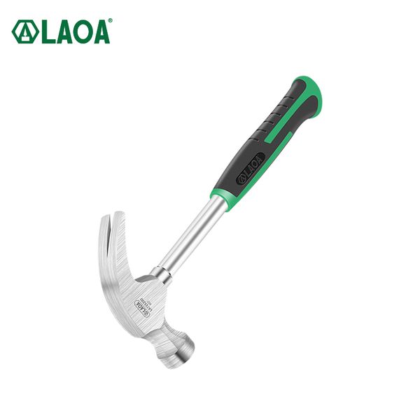 

laoa claw hammer 8oz steel pipe handle for woodworking shockproof stainless steel hammers