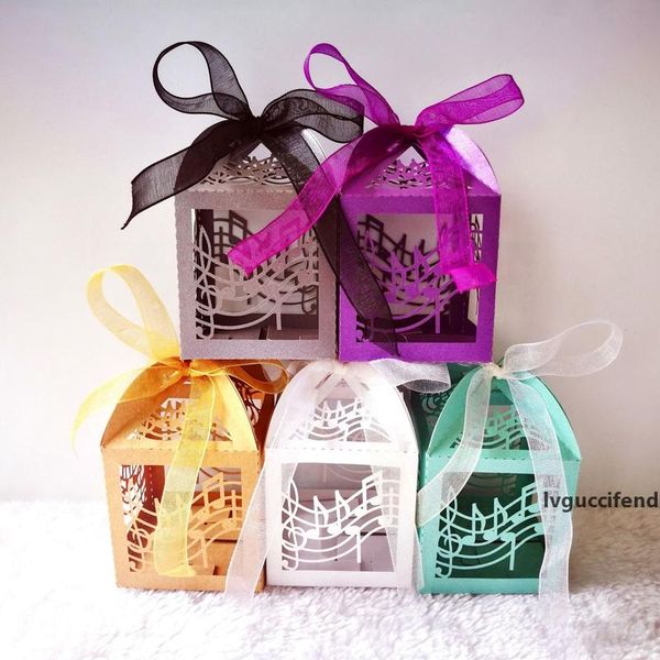 

10pcs candy box chocolate gift box carton cutout music symbol wedding birthday party decoration for children