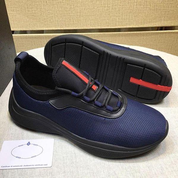 

lightweight mesh and neoprene sneakers mens shoes autumn and winter sneakers plus size sports luxury men shoes scarpe sportive da uomo, Black