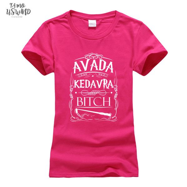 

summer cotton brand camisetas punk tee avada kedavra polyester funny print women 2020 fashion harajuku cotton tee shirt femme, White