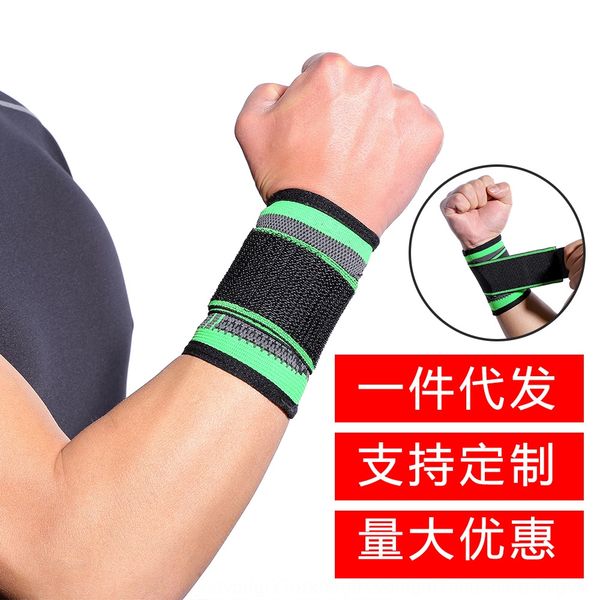 

bandage knitted outdoor sports basketball outdoor sports wrist protector weightlifting fitness basketball wrist protector, Black;red