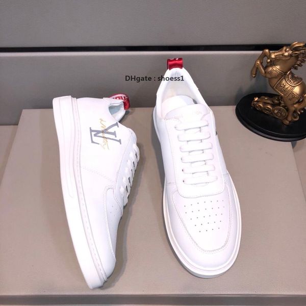 

2021-2020w new high -quality genuine leather men 's low -casual shoes ,fashionable wild breathable running shoes outdoor lace -up, Black