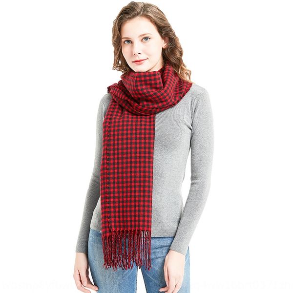 

new scarf shawl ladies imitation cashmere small square tassel plaid scarf shawl tonglu batch, Blue;gray