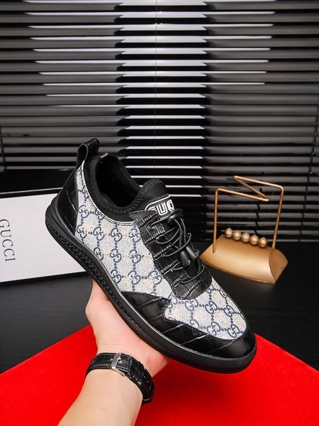 

2019k new luxury men's trend casual shoes, fashion wild sports shoes, lace-up shoes, original packaging delivery 38-45, Black