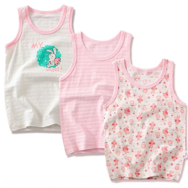 

kipo0 children's summer camisole bamboo running size baby base sling children's vest summer cotton camisole underwear vest bamboo, Blue