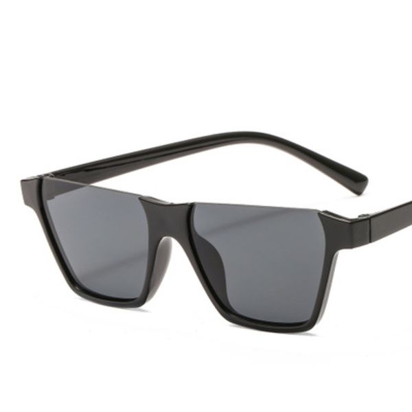

trendy fashion half frame sunglasses women brand retro square sun glasses vintage clear large frame shade mirror men uv400, White;black