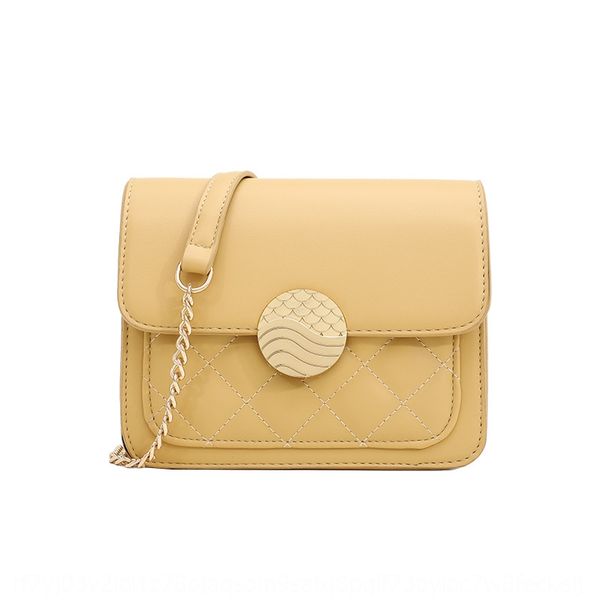 

z2v6j for women 2020 shoulder strap small square new korean style foreign style chain shoulder crossbody bag all-matching small square bag, White