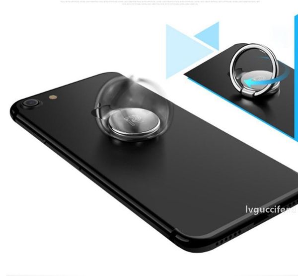 

creative zinc alloy hand spinner finger gyro ring stand phone holder 360 degree rotation car magnetic grip stand with retail package