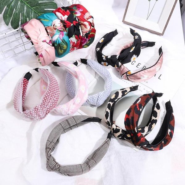 

1 pcs/lot multicolor fashion wide ciffon cloth knot women hairbands lovely girl's headbands lady's headwear hair accessories