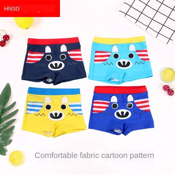 

cartoon pattern boy's boy's children's swimming trunks boxer swimming trunks hainaston 7917, Black