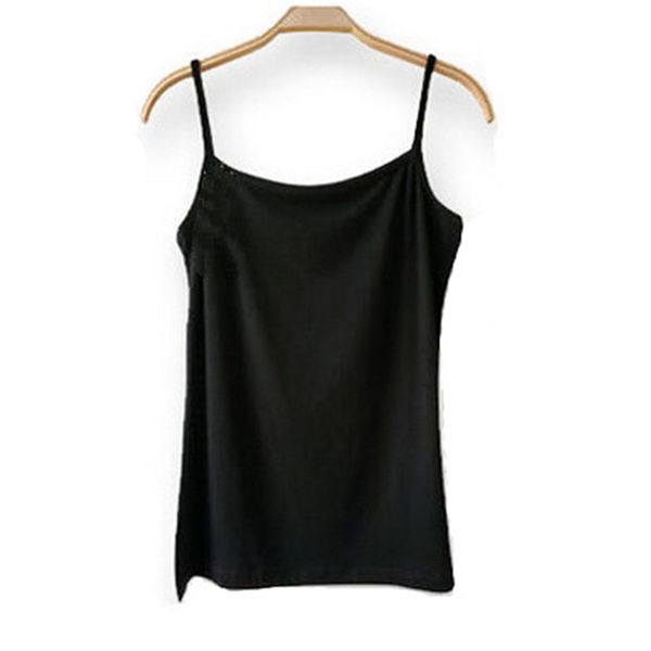 

women all-match modal soft camisole small vest solid color shirts women fashion clothing gifts, Black;white