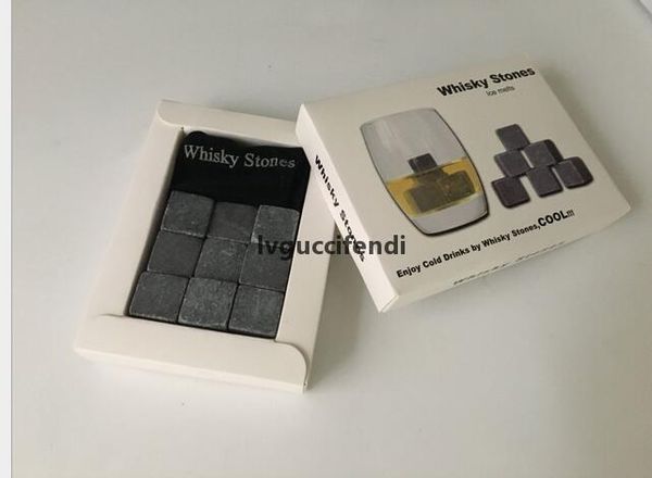 

new design ice whiskey srone whisky rocks whisky stones beer stone 9pcs set with retail box ice stone barware