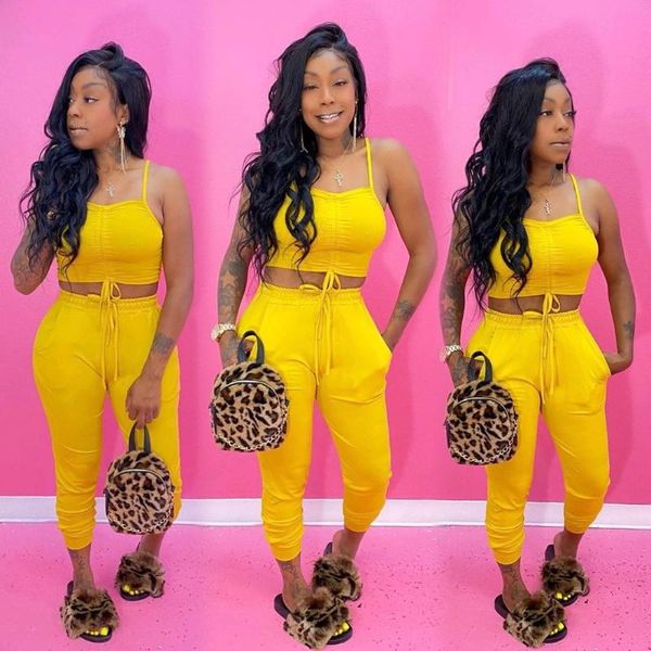 

женщины summer solid crop top и штаны 2 piece set fashion strappy off лопатке club wear ruched sexy 2 piece set tracksuit, White