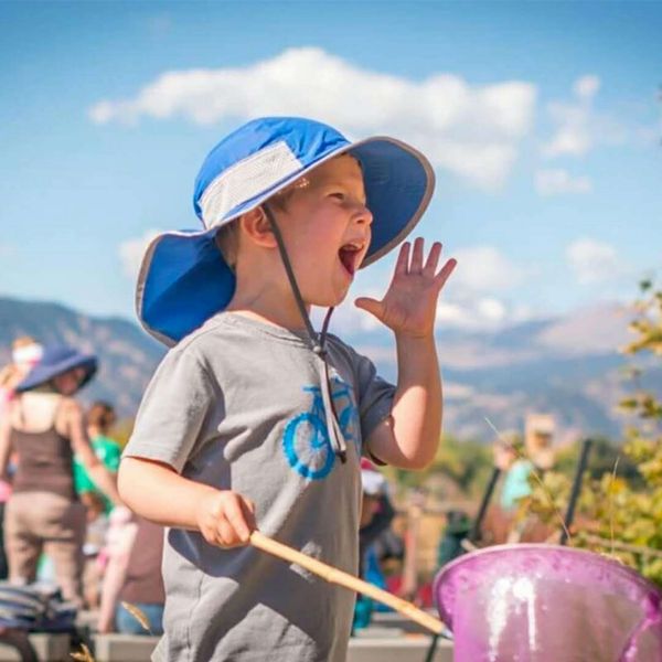 

american in america quick drying of baby baby sun hat beach uv-proof sun hat quick drying, Blue;gray