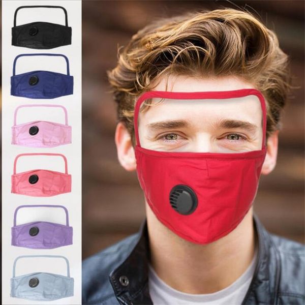 

2 in 1 face mask with eye shield anti dust facemask 2 layers dustproof washable cotton valve mask cycling reusable face mask protective
