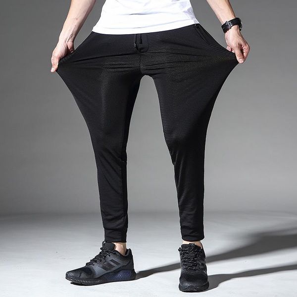 

new men's jeans ripped denim pants fashion casual loose trousers, Blue