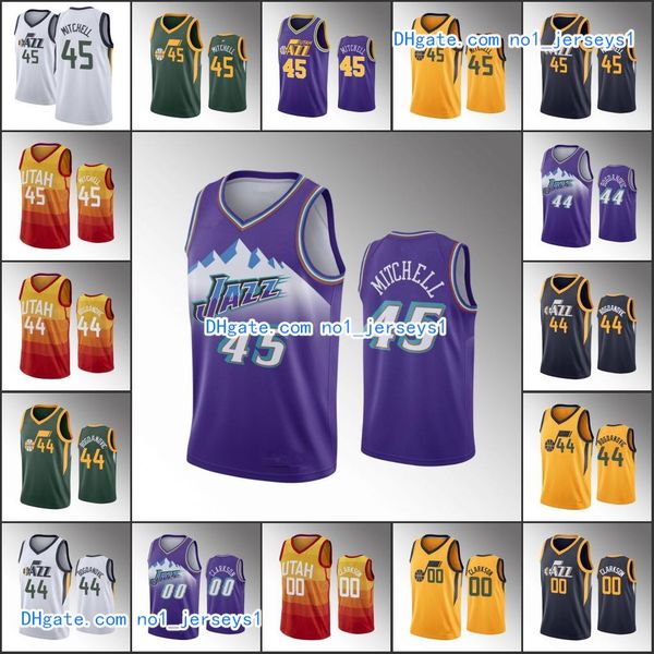 

men utah jazz basketball jersey donovan mitchell bojan bogdanovic jor dan clarkson nba 2019-20 jerseys, Black