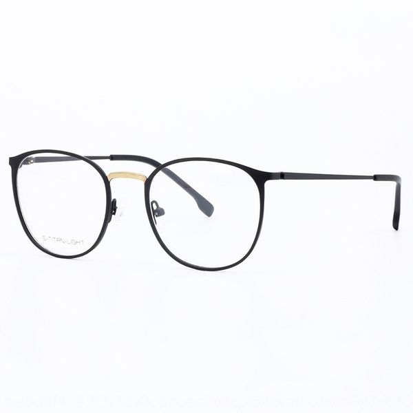 

sunny new large ultra-light steel myopia round frame with color-changing anti-blue myopia glasses light glasses frame, Silver