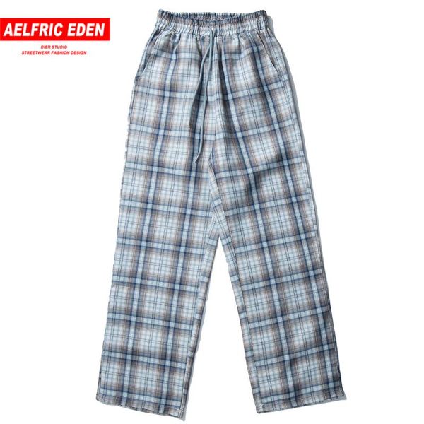 

aelfric eden hip hop vintage stripe casual pants 2020 autumn streetwear retro joggers harajuku sweatpants fashion baggy trousers, Black