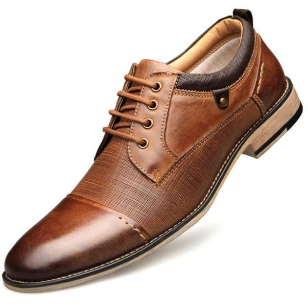 

embossed men's leather shoes plus size lace up formal shoes men zapatos de hombre sneakers men loafers mens style, Black