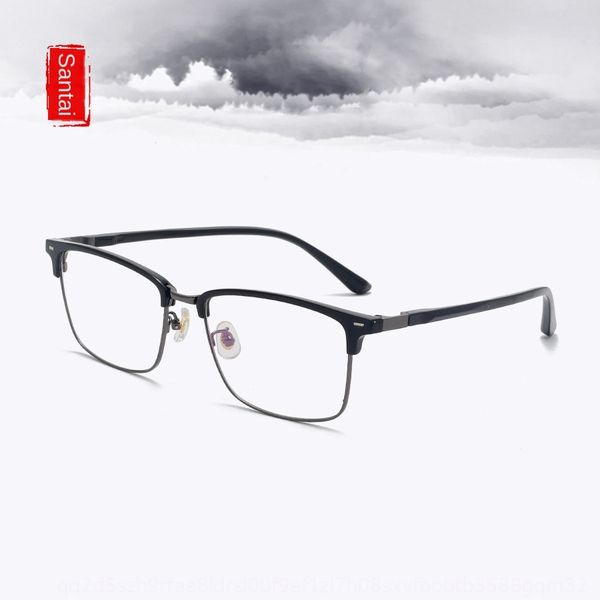 

half- metal tr90 wen yimei wire frame men's myopia women's plain myopia glasses glasses frame 0290, Silver