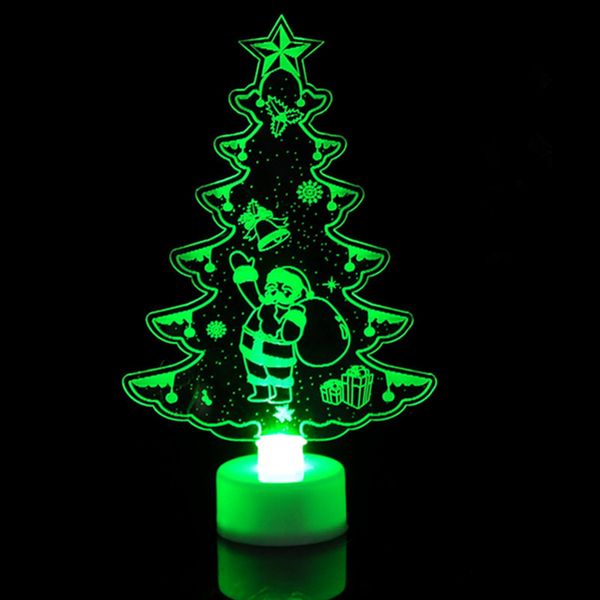 

1pc colorful led decorative lights new year's products christmas tree decorations party supplies acrylic christmas night gift