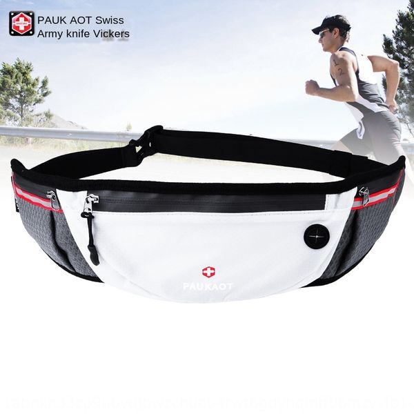 

paukaot swiss army knife sports waist pack ultra-thin women's invisible marathon waist men women belt sabre running running bag bag