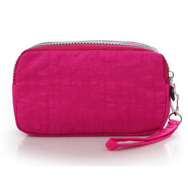 

3 молнии кошелек женщины 2019 холст портмоне карты ключи бумажники большой емкости многослойные кошельки и сумки portefeuilles, Red;black