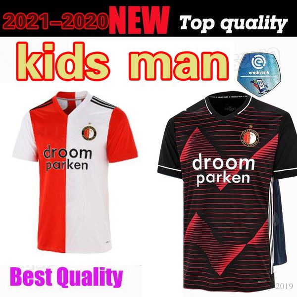 

kids kit 20 feyenoord soccer jersey kokcu football berghuis camiseta de futbol jorgensen camiseta de fÃºtbol 2020 2021 senesi maillot foot, Black;yellow