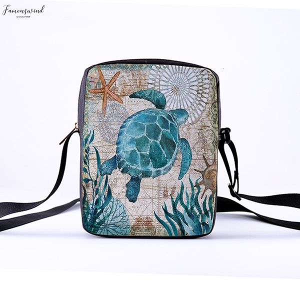 

custom pattern mens and womens diagonal shoulder bag casual printing cartoon turtle childrens messenger bag casual cool pattern