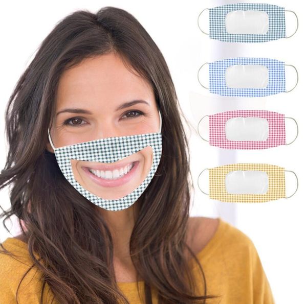 

designer face mask protection for deaf and dumb lips with clear window visible cotton mouth face masks washable and reusable mask dwe380