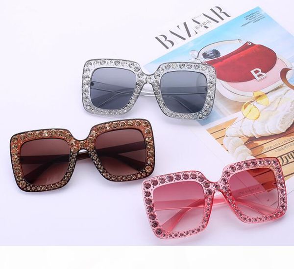 

retro vintage cat eye crystal sunglasses luxury rhinestone sun glasses for women designer ladies oversized sunglasses wholesaledr35628, White;black