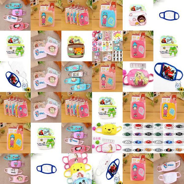 

cloth cartoon face mask children face mask exhaust dust sun block colorful masks cloth cartoon official erwtk xhlove, Black