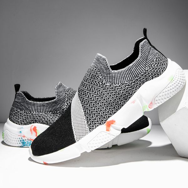 

new sock shoes men's sneakers breathable male sports outdoor light trainers mens running shoes rubber outsole jogging sneakers