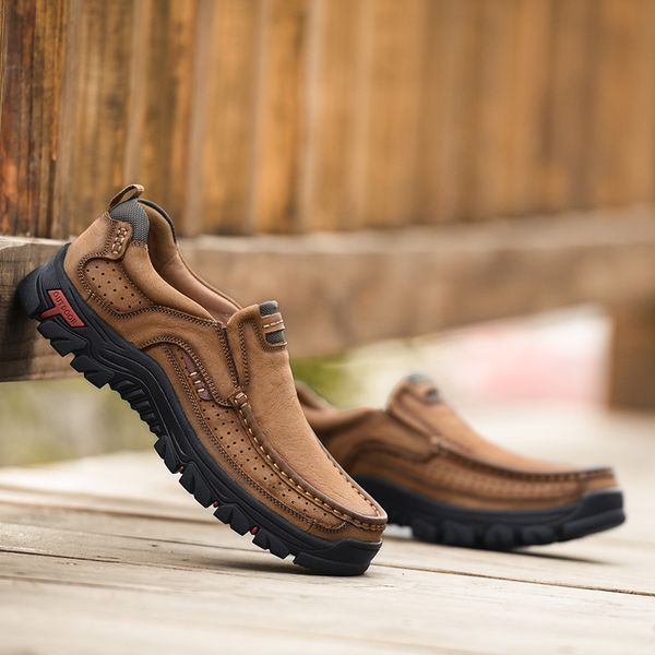 

cuero shoe man breathable masculino new loafers para mens for casual zapatos flat sapato mens de hombre shoes male men, Black