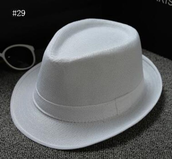 

2020 женщины хлопок / лен луфх мягкой fedora панамы открытой скупой брим caps 28 цвет выберите, Blue;gray