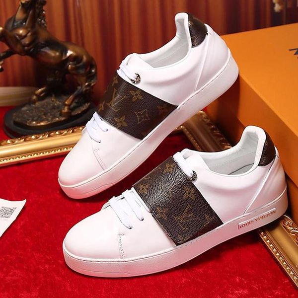 

womens shoes sports snakers chaussures pour femme with origin box luxury womens shoes fashion frontrow sneaker sports design footwears sale, Black