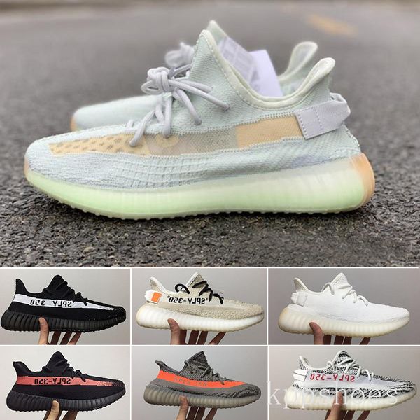 

2019 new v2 high-quality sesame oil ice yellow 36-46 designers shoes blue coloring v2 red male and female running shoes kk-1r, Black